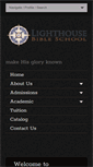 Mobile Screenshot of lighthousebibleschool.com