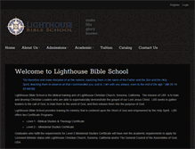 Tablet Screenshot of lighthousebibleschool.com